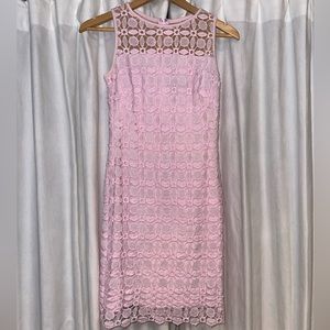 Lauren Ralph Lauren - Women’s Geometric-Lace Dress, Pink, Size 2